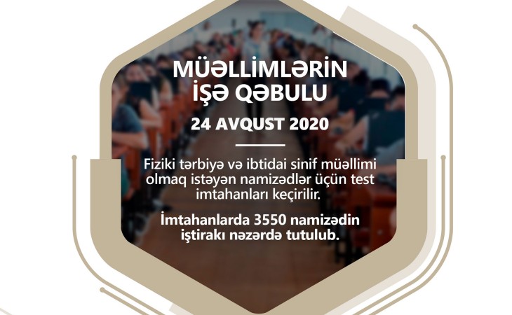 Müəllimlərim işə qəbulu imtahanları davam edir