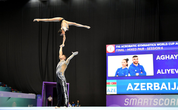 Bakıda akrobatika gimnastikası üzrə Dünya Kubokuna yekun vurulub