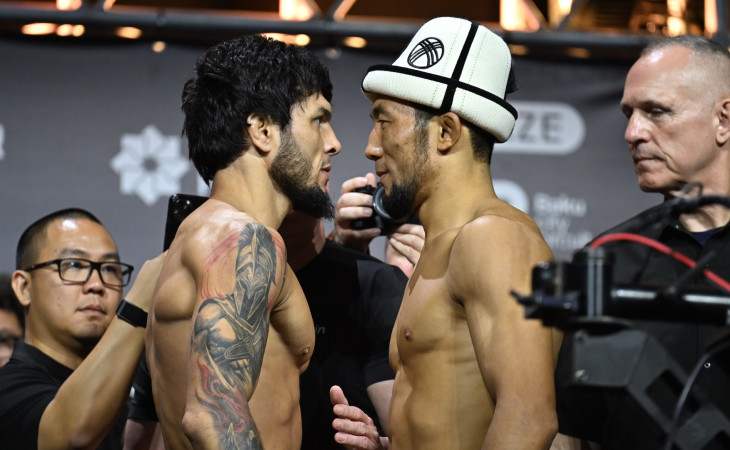 UFC turnirindən əvvəl üz-üzə mərasimi keçirilib