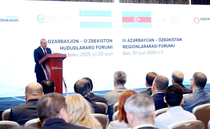 Bakıda III Azərbaycan-Özbəkistan Regionlararası Forumu keçirilib