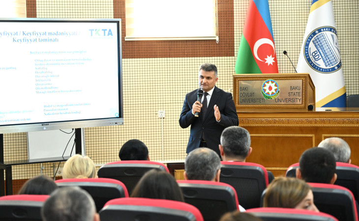 TKTA tərəfindən BDU-da ali təhsil müəssisələri üçün “Keyfiyyətə doğru addım: akkreditasiya prosesinə hazırlıq” seminarı keçirilib