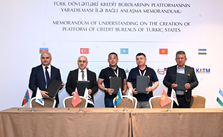 Türk dövlətlərinin kredit büroları platformasının yaradılması haqqında Anlaşma Memorandumu imzalanıb