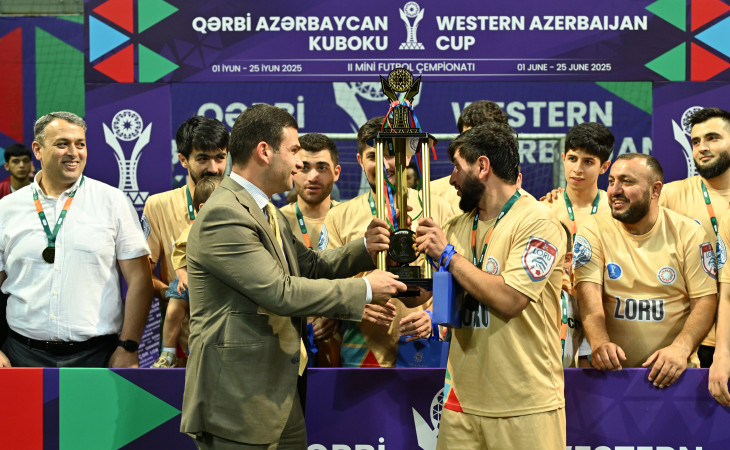 “Qərbi Azərbaycan Kuboku” minifutbol turnirinin bağlanış və mükafatlandırma mərasimi keçirilib