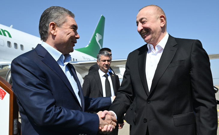 Türkmənistan Xalq Məsləhətinin sədri Qurbanqulu Berdiməhəmmədov Füzuli rayonuna gəlib