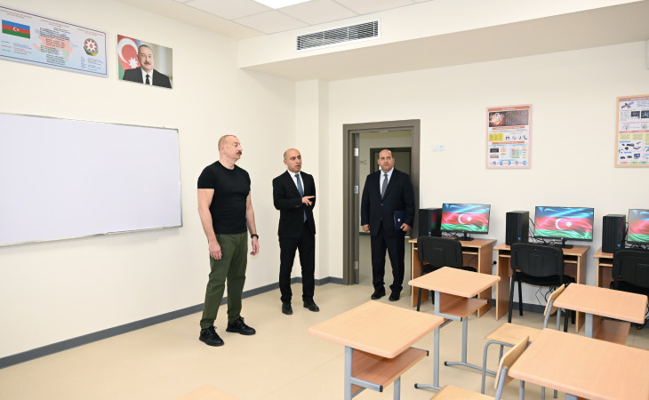 Ağdam şəhər 1 nömrəli tam orta məktəbin binasının açılışı olub