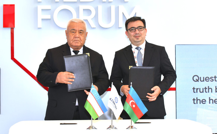 AZƏRTAC Şuşa Qlobal Media Forumu çərçivəsində UZA agentliyi ilə Anlaşma Memorandumu imzalayıb 