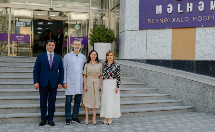 Heydər Əliyev Fondunun vitse-prezidenti Leyla Əliyeva “Məlhəm Hospital”ı ziyarət edib