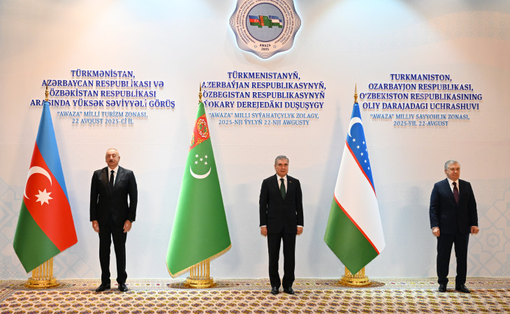 Türkmənbaşı şəhərində Türkmənistan, Azərbaycan və Özbəkistan arasında yüksəksəviyyəli görüş başlayıb