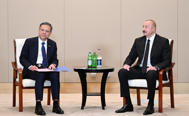 Prezident İlham Əliyev Tiencində 