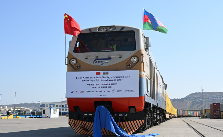 Çinin Yivu şəhərindən Avropaya yola düşən qatar Bakıya çatıb