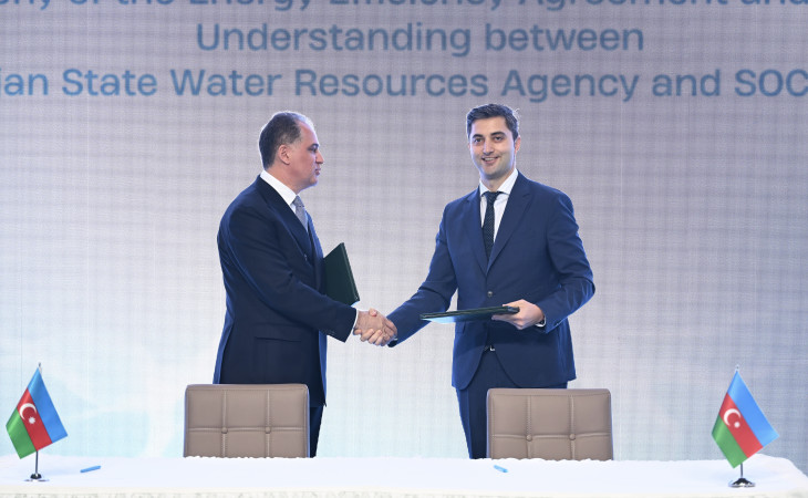Azərbaycan Dövlət Su Ehtiyatları Agentliyi ilə “SOCAR Green” MMC arasında sənəd imzalanıb