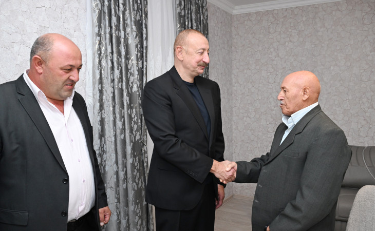 Prezident İlham Əliyev Xocavənd rayonunun Qırmızı Bazar qəsəbəsində olub