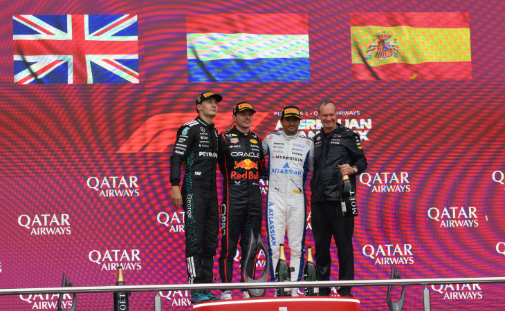 Formula 1 Azərbaycan Qran-Prisinin qalibləri mükafatlandırılıb