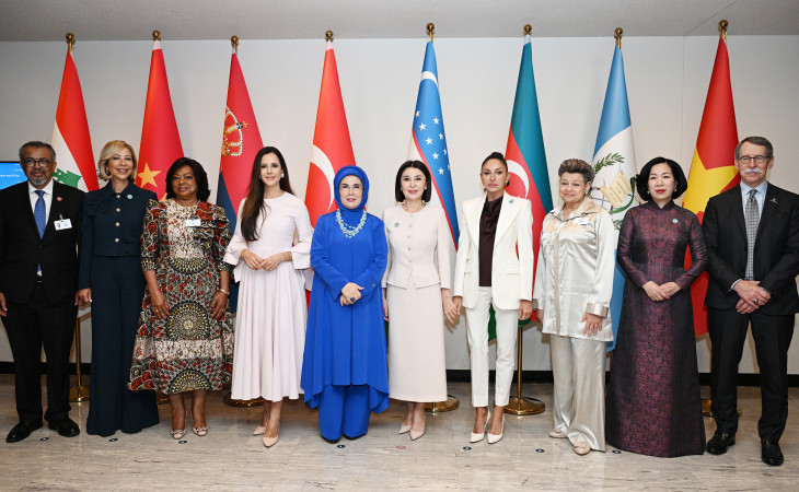 Birinci xanım Mehriban Əliyeva BMT Baş Assambleyası çərçivəsində xüsusi sessiyada iştirak edib