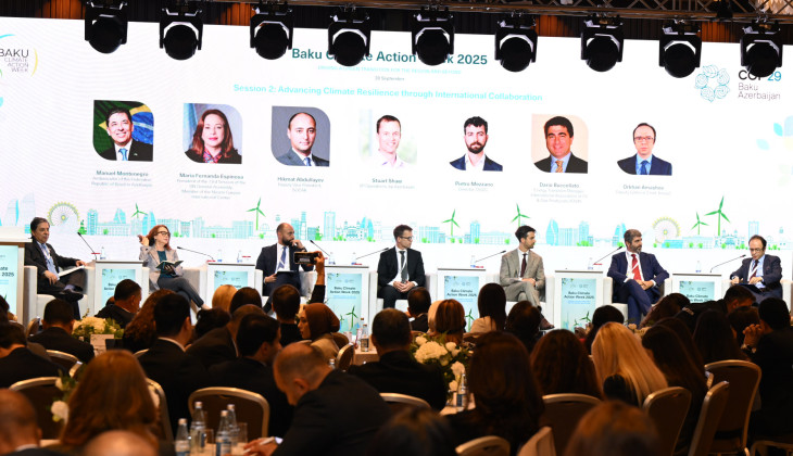 “Beynəlxalq əməkdaşlıq vasitəsilə iqlim dayanıqlığının təkmilləşdirilməsi” mövzusunda panel sessiya yekunlaşıb