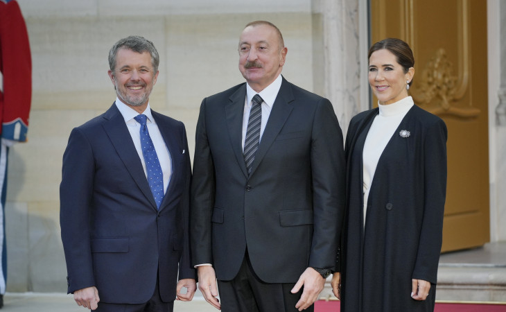 Azərbaycan Prezidenti İlham Əliyev Kopenhagendə ziyafətdə iştirak edib