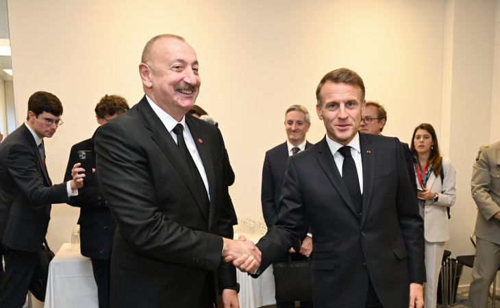 Azərbaycan Prezidenti İlham Əliyevin Kopenhagendə Fransa Prezidenti ilə görüşü olub