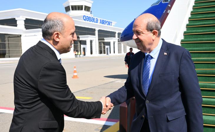 Şimali Kipr Türk Cümhuriyyətinin Prezidenti Azərbaycana səfərə gəlib