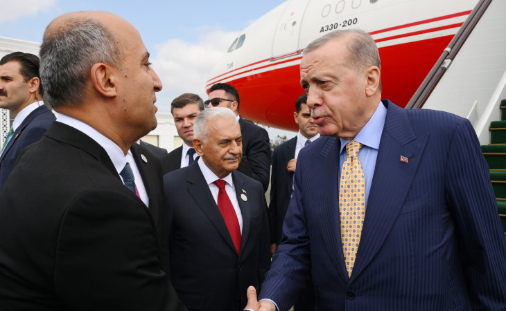 Türkiyə Prezidenti Rəcəb Tayyib Ərdoğan Azərbaycana səfərə gəlib