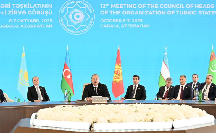 Qəbələdə Türk Dövlətləri Təşkilatının Dövlət Başçıları Şurasının 12-ci Zirvə Görüşü keçirilir Prezident İlham Əliyev tədbirdə çıxış edib