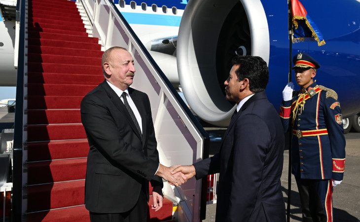 Prezident İlham Əliyev Misirə işgüzar səfərə gəlib