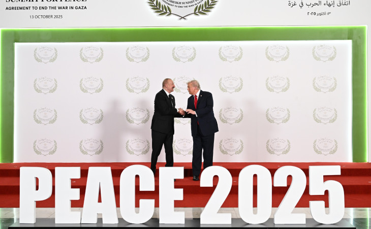 Azərbaycan Prezidenti İlham Əliyev Yaxın Şərq Sülh Sammitində iştirak edib