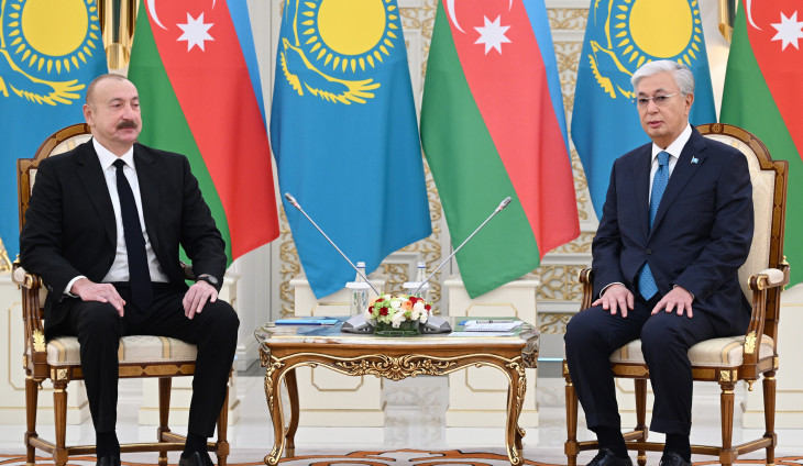 Astanada Azərbaycan Prezidenti İlham Əliyevin Qazaxıstan Prezidenti Kasım-Jomart Tokayev ilə təkbətək görüşü olub
