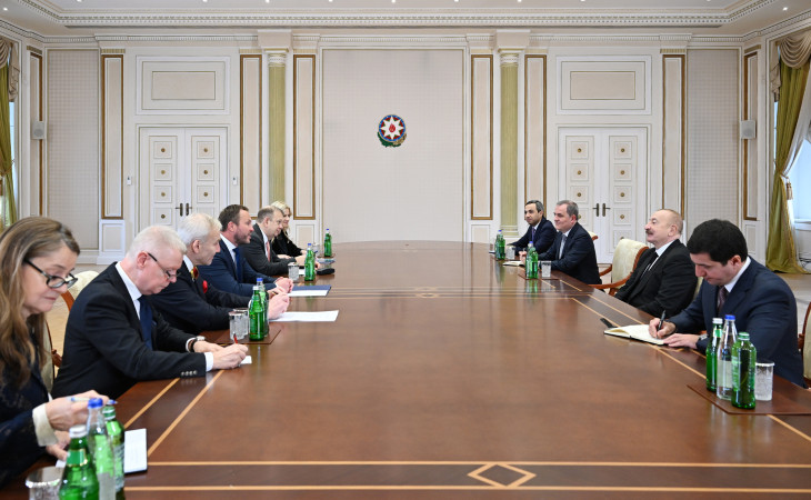 Prezident İlham Əliyev Estoniyanın xarici işlər nazirini qəbul edib