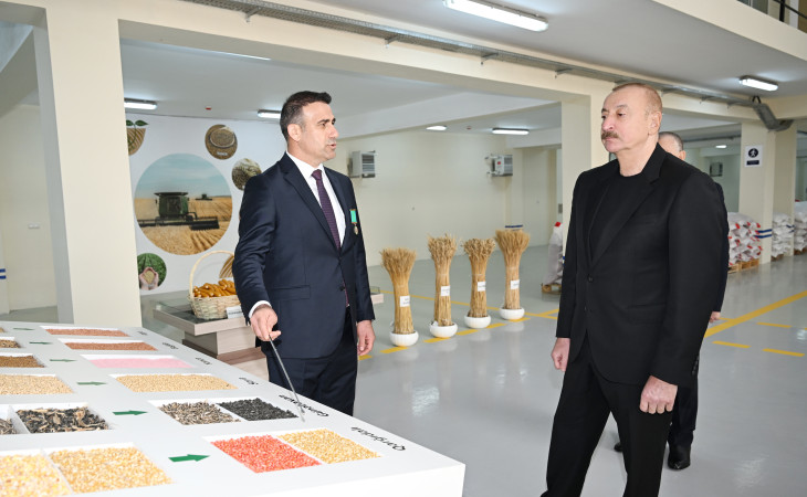 Sabirabad Sənaye Məhəlləsində toxum istehsalı müəssisəsinin fəaliyyəti ilə tanışlıq