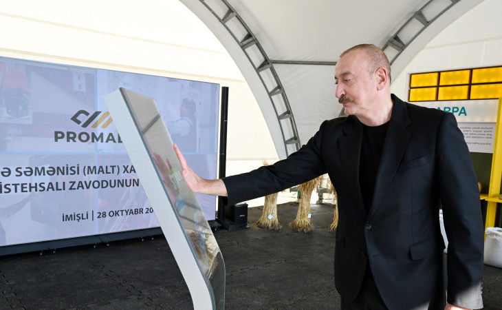 İmişlidə “Promalt” MMC-nin arpa emalı müəssisəsi istifadəyə verilib