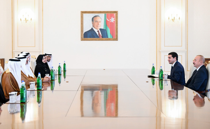 Prezident İlham Əliyev Birləşmiş Ərəb Əmirlikləri Federal Milli Şurasının sədrini qəbul edib