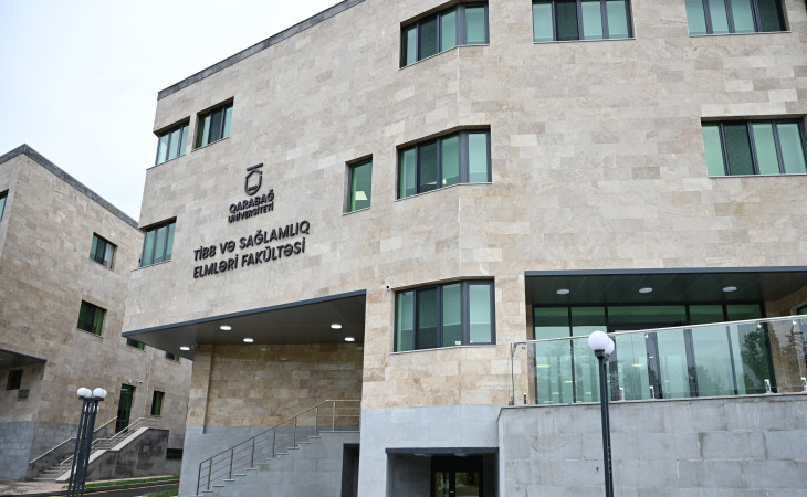 Qarabağ Universitetinin Klinikasının binasının, Tibb və sağlamlıq elmləri fakültəsinin tədris korpusu 