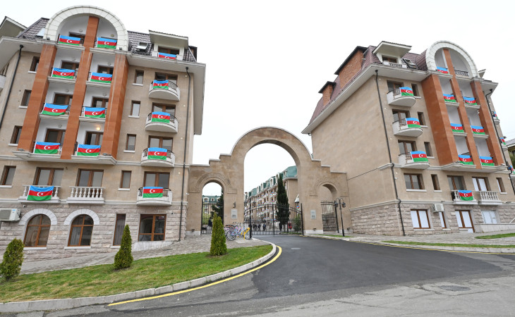 Xankəndi şəhərində Qarabağ Universitetinin tələbə yataqxanası