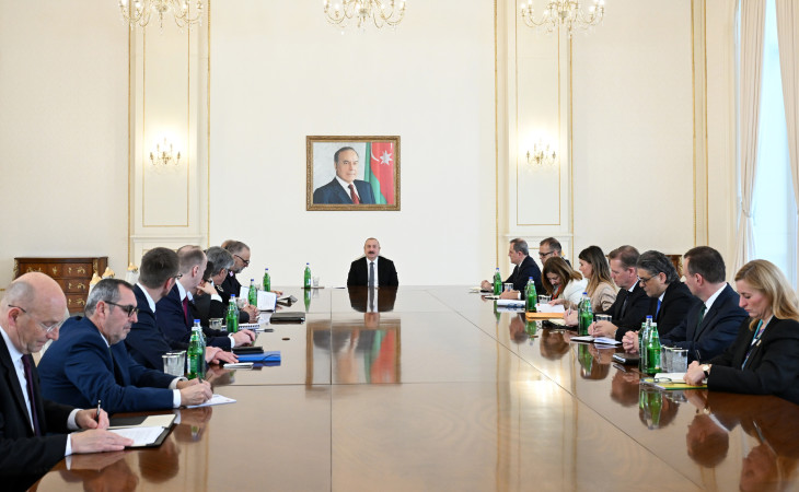 Prezident İlham Əliyev NATO nümayəndə heyətini qəbul edib