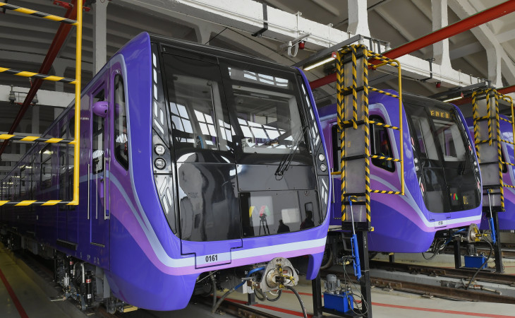 Bakı Metropoliteni xətlərində daha 15 yeni vaqon istismara buraxılıb