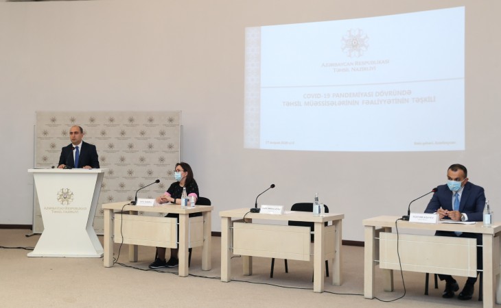 Təhsil naziri: Biz ən uyğun və riskli olmayan təhsil barədə düşünməliyik