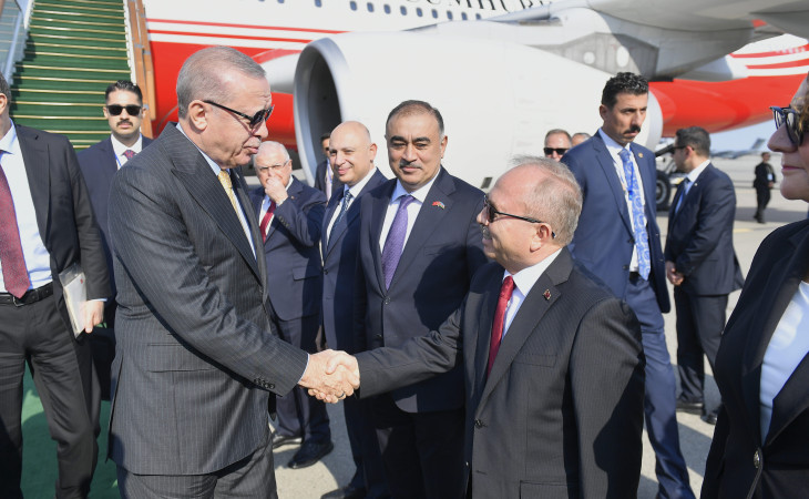 Türkiyə Prezidenti Rəcəb Tayyib Ərdoğan Azərbaycana səfərə gəlib