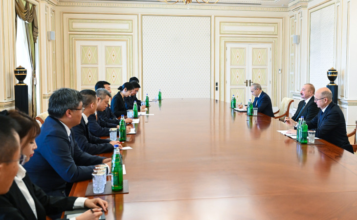 Prezident İlham Əliyev Çinin “China Datang Corporation Ltd.” şirkətinin nümayəndə heyətini qəbul edib