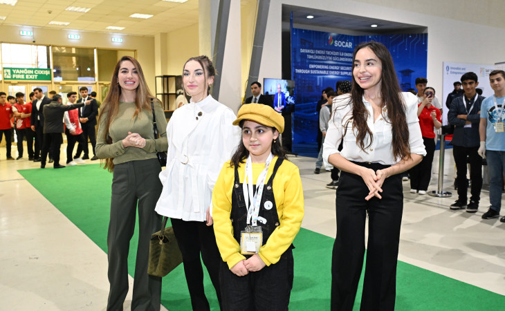 Heydər Əliyev Fondunun vitse-prezidenti Leyla Əliyeva Beynəlxalq STEAM Azərbaycan Festivalını ziyarət edib