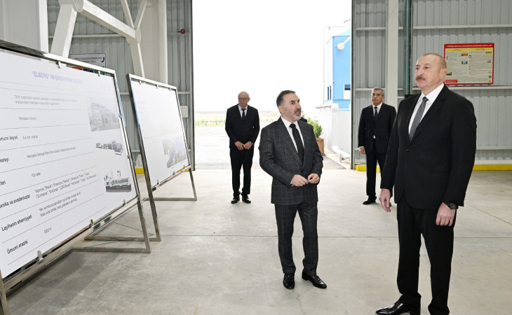 Prezident İlham Əliyev “AZWOOL” mineral daş yunu zavodunun açılışında iştirak edib