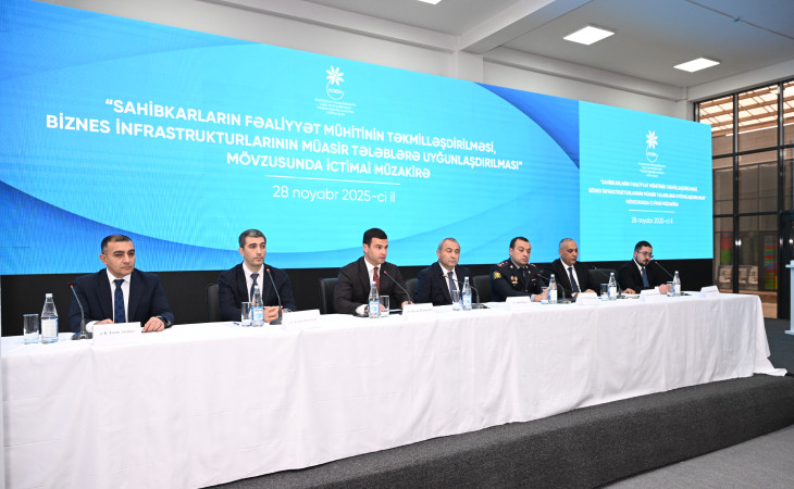 Sahibkarların fəaliyyət mühitinin yaxşılaşdırılması ilə bağlı ictimai müzakirə keçirilib 