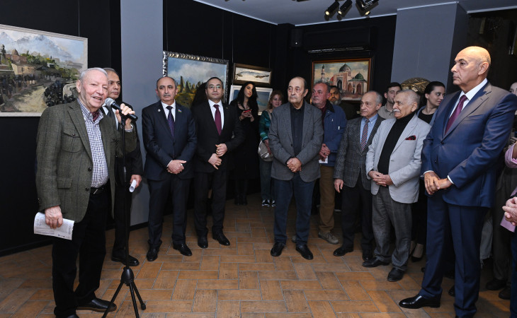 “Təsviri incəsənətdə Qərbi Azərbaycan hekayəsi” mövzusunda rəsm müsabiqəsinin yekun sərgisinin açılışı olub