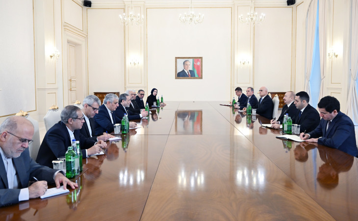 President Ilham Aliyev received delegation led by Iranian Foreign Minister