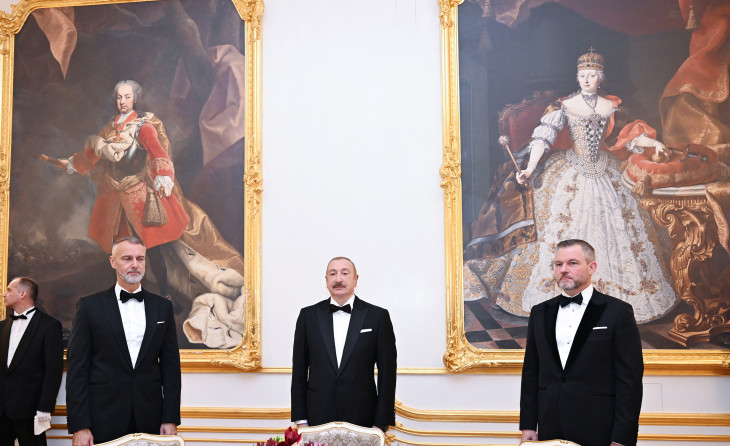 Official banquet hosted in Bratislava in honor of President Ilham Aliyev