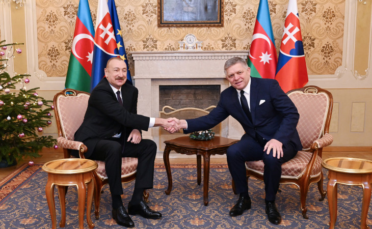 President of Azerbaijan Ilham Aliyev held one-on-one meeting with Prime Minister of Slovakia