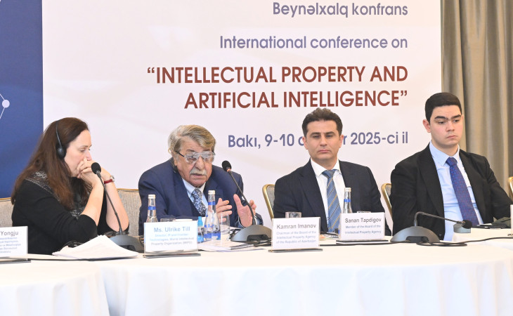 “Əqli mülkiyyət və süni intellekt” mövzusunda beynəlxalq konfransın ikinci günü müzakirələrlə davam edib