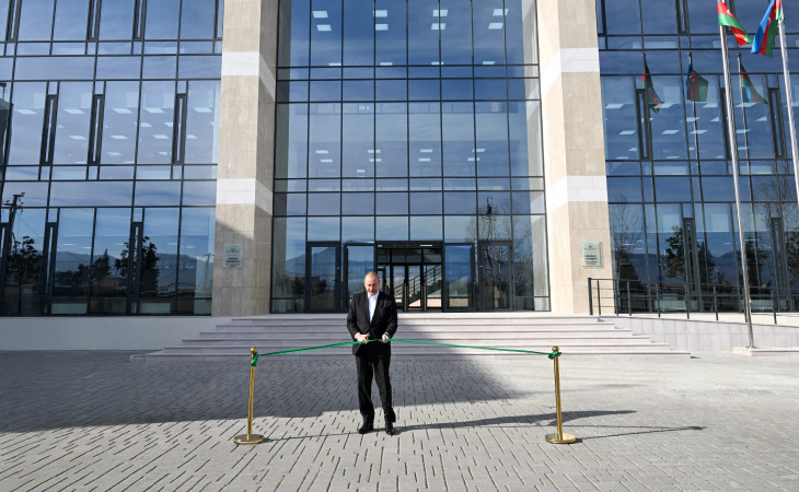 President Ilham Aliyev attended inauguration of Faculty of Business and Economics building at Garabagh University