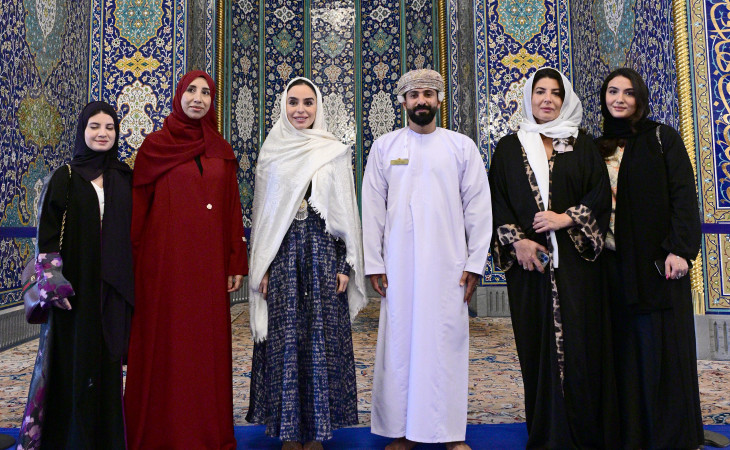 Leyla Əliyeva Maskatda Sultan Qabus Böyük Məscidini də ziyarət edib