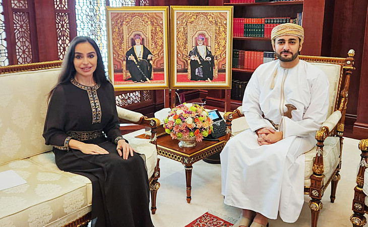 Leyla Əliyeva Maskatda Oman Sultanlığının Vəliəhdi Sayyid Theyazin bin Haitham Al Saidlə görüşüb