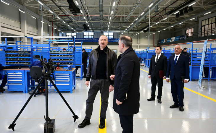 President Ilham Aliyev attended opening of Tartar Electromechanical Plant after reconstruction